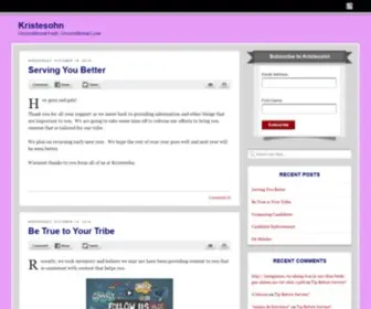Kristesohn.com(Unconditional Faith) Screenshot