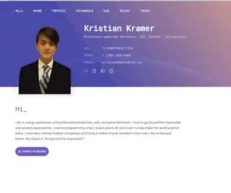 Kristian-Kramer.com(Kristian Kramer's Site) Screenshot