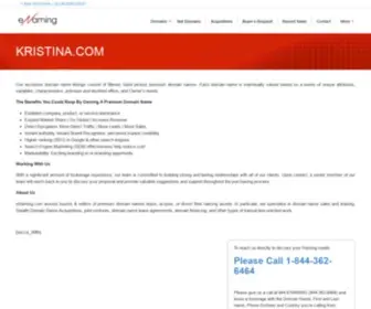 Kristina.com(Private Website parking page) Screenshot