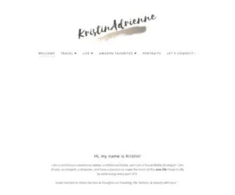 Kristinadrienne.com(Welcome) Screenshot