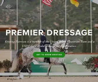 Kristinaharrison.com(Official website of Kristina Harrison Dressage. Kristina Harrison) Screenshot