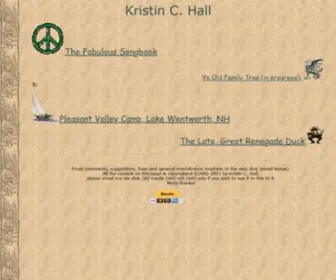 Kristinhall.org(Who i am) Screenshot
