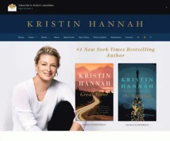 Kristinhannah.com(Kristin Hannah) Screenshot