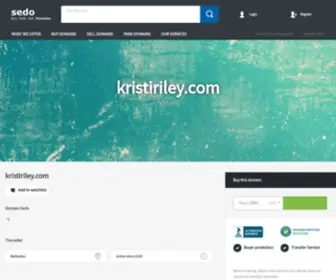 Kristiriley.com(This domain may be for sale) Screenshot