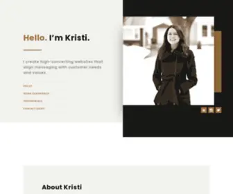 Kristispace.com(Minneapolis Web Designer and Digital Strategist) Screenshot