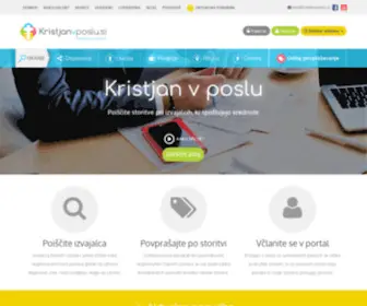 KristjanvPoslu.si(Spletni portal namenjen kristjanom v poslovnem svetu in samostojnih poklicih ter vsem) Screenshot
