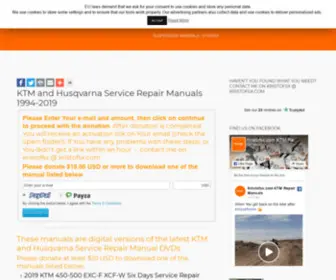 Kristofsx.com(KTM Service Repair Manuals) Screenshot
