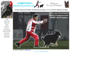 Kristophgsd.com(Kristoph German Shepherd Dogs in Trinidad and Tobago) Screenshot