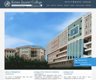 Kristujayanti.com(Kristu Jayanti College) Screenshot