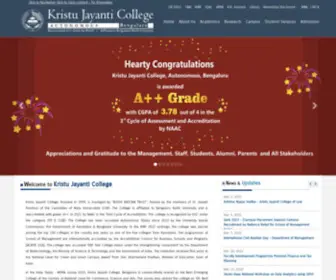 Kristujayanti.edu.in(Kristu Jayanti College) Screenshot