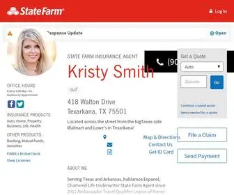 Kristysthere.com(State Farm Insurance Agent Kristy Smith in Texarkana TX) Screenshot