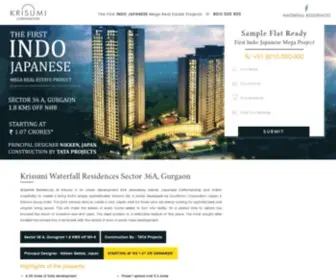 Krisumigurgaon.com(Krisumi Waterfall Residences) Screenshot