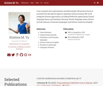 Krisyu.org(Kristine M) Screenshot