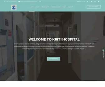 Kritihospital.in(KRITI HOSPITAL in Gurugram) Screenshot