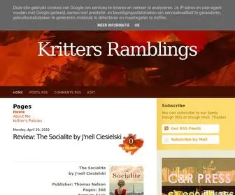 Krittersramblings.com(Kritters Ramblings) Screenshot