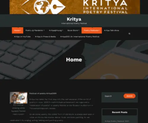 Krityapoetryfestival.com(International Poetry Festival) Screenshot