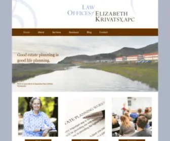 Krivatsylaw.com(Estate Planning Attorney and Elder Law Attorney Elizabeth Krivatsy) Screenshot