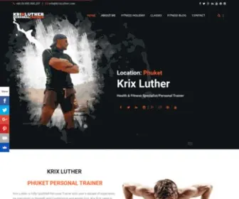 Krixluther.com(Krix Luther Personal Trainer Phuket) Screenshot