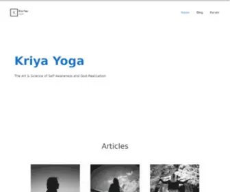 Kriyayogajagat.com(The Art & Science of Self Awarenessand God) Screenshot