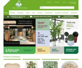 Kriza.com.br(Flores & Plantas Artificiais p/ sua Casa e Escritório) Screenshot