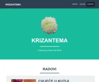 Krizantema.hr(Cvjećarnica Slavonski Brod) Screenshot