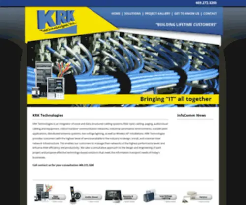 KRktech.com(KRK Technologies) Screenshot