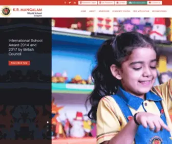 KrmangalamGurgaon.com(KR Mangalam World School) Screenshot