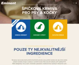 Krmivo-Eminent.cz(Česká špičková krmiva pro psy a kočky) Screenshot