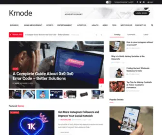 Krnode.com(Provoking business ideas that changes life) Screenshot