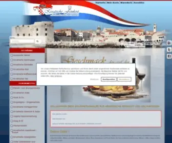 Kroatische-Feinkost.de(Croation specialities) Screenshot