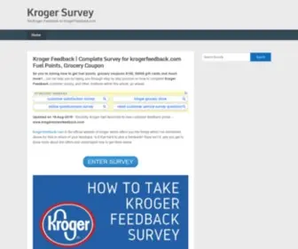 Kroger-Feedback.biz(Kroger Feedback) Screenshot