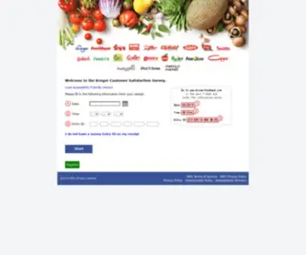 KrogerStoresfeedback.com(Kroger Customer Satisfaction Survey) Screenshot