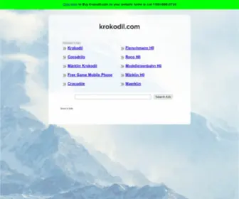 Krokodil.com(The Leading Reptiles Site on the Net) Screenshot
