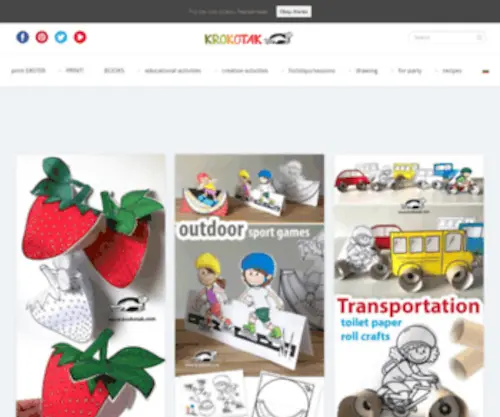Krokotak.com(Educational and craft activities for kids and parents) Screenshot