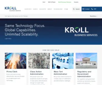 Krollbusinessservices.com(Kroll Business Services) Screenshot