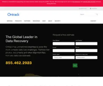 Krollontrack.com(World Leaders in Data Recovery and Data Erasure) Screenshot