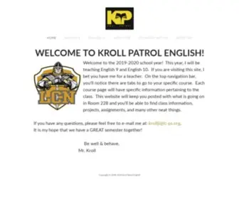 Krollpatrol.com(Kroll Patrol English) Screenshot