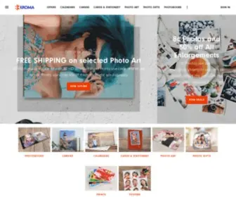 Kroma.co.nz(At Kroma you can create stunning personalised products from your digital photos and enjoy super) Screenshot