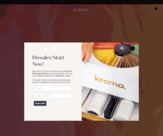 Kromawellness.com(Kroma) Screenshot