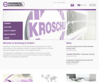 Kromberg-Schubert.com(Kromberg & Schubert) Screenshot
