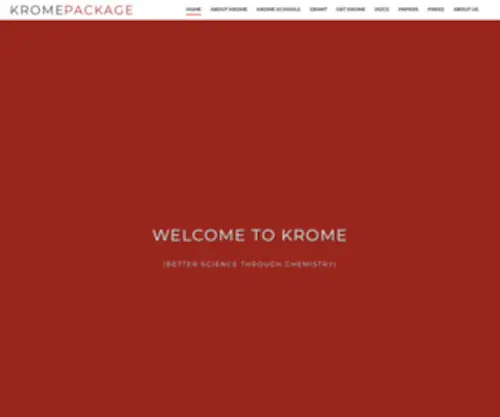 Kromepackage.org(KROME package) Screenshot