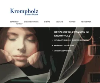 Krompholz.ch(Krompholz Musik AG) Screenshot