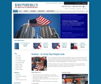 Kronbergsflagsandflagpoles.com Screenshot