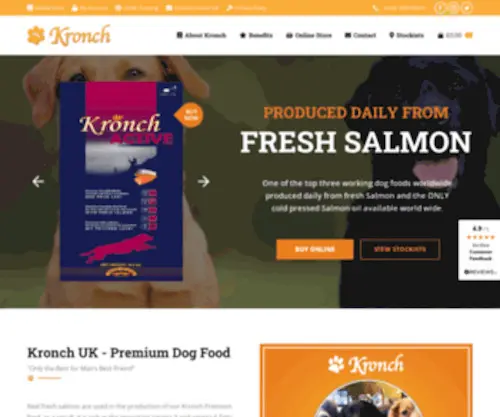 Kronch.co.uk(Premium Performance Dog Food) Screenshot