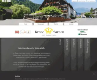 Krone-Sarnen.ch(Hotel Restaurant Events) Screenshot