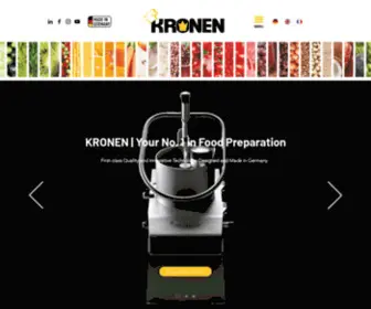 Kronen-Germany.de(​KRONEN Küchengeräte steht für Erstklassige Qualität und innovative Technik) Screenshot