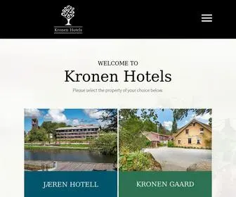 Kronenhotels.no(Velkommen til Kronen Hotels) Screenshot