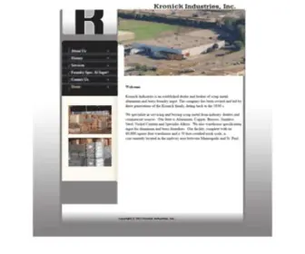 Kronickind.com(Kronick Industries) Screenshot