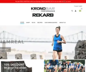 Kronobar.com(Krono Nutrition) Screenshot
