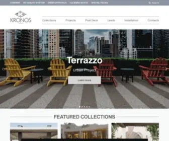 Kronos-USA.com(Porcelain Paver Manufacturer) Screenshot